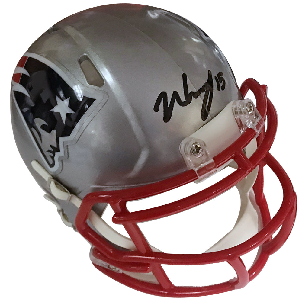 N'Keal Harry Autograph Mini Helmet Speed Patriots Elvis