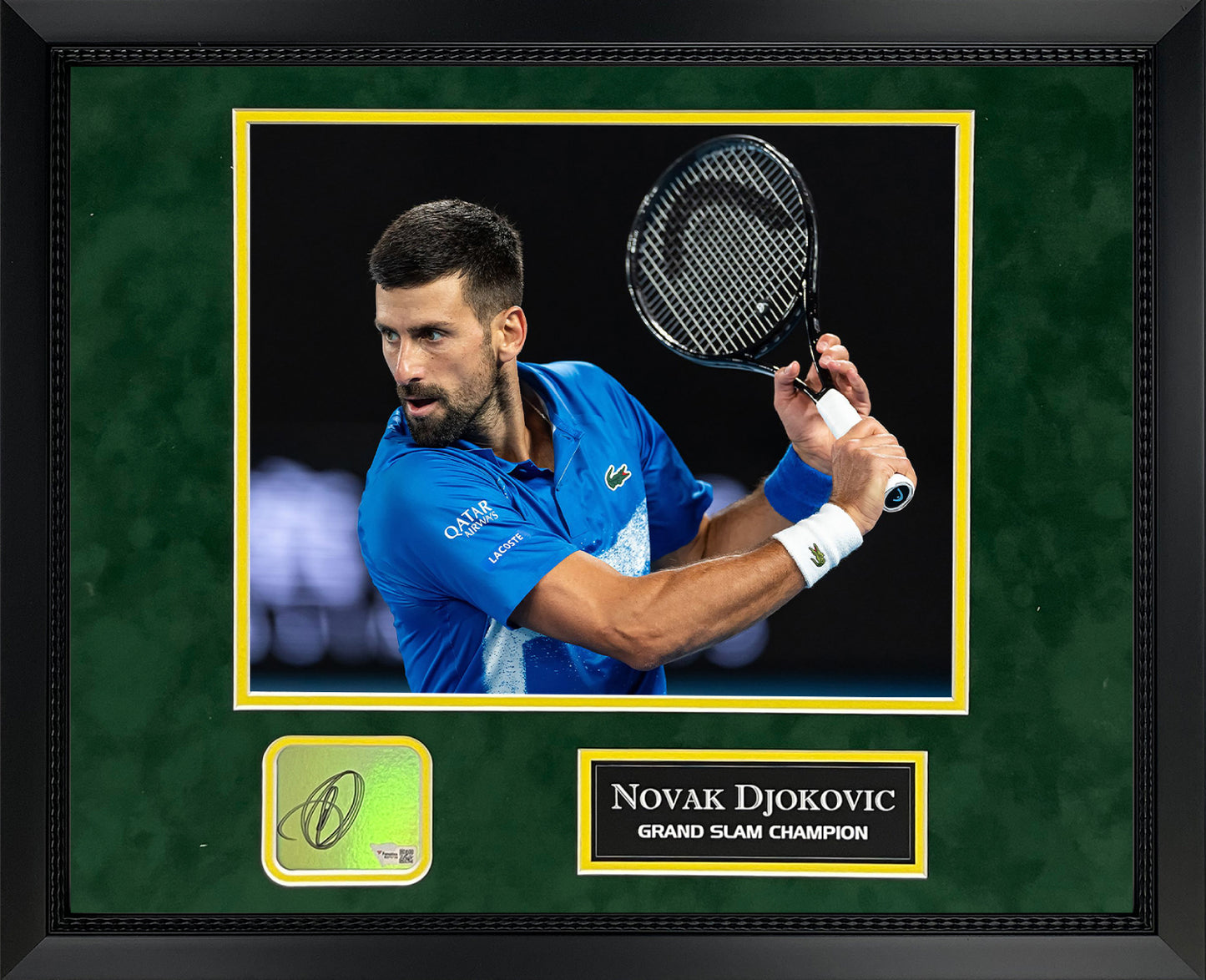 Novak Djokovic Autograph Collage 16x20
