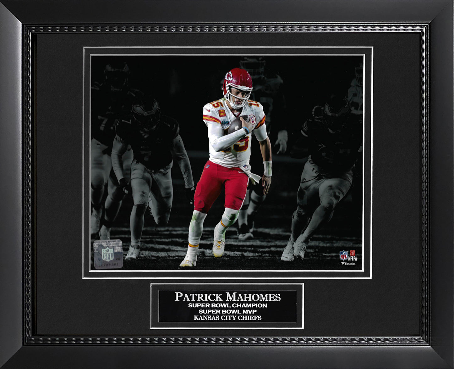 Patrick Mahomes Photo Run Spotlight 11x14