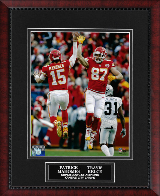 Patrick Mahomes Travis Kelce Photo High Five 11x14