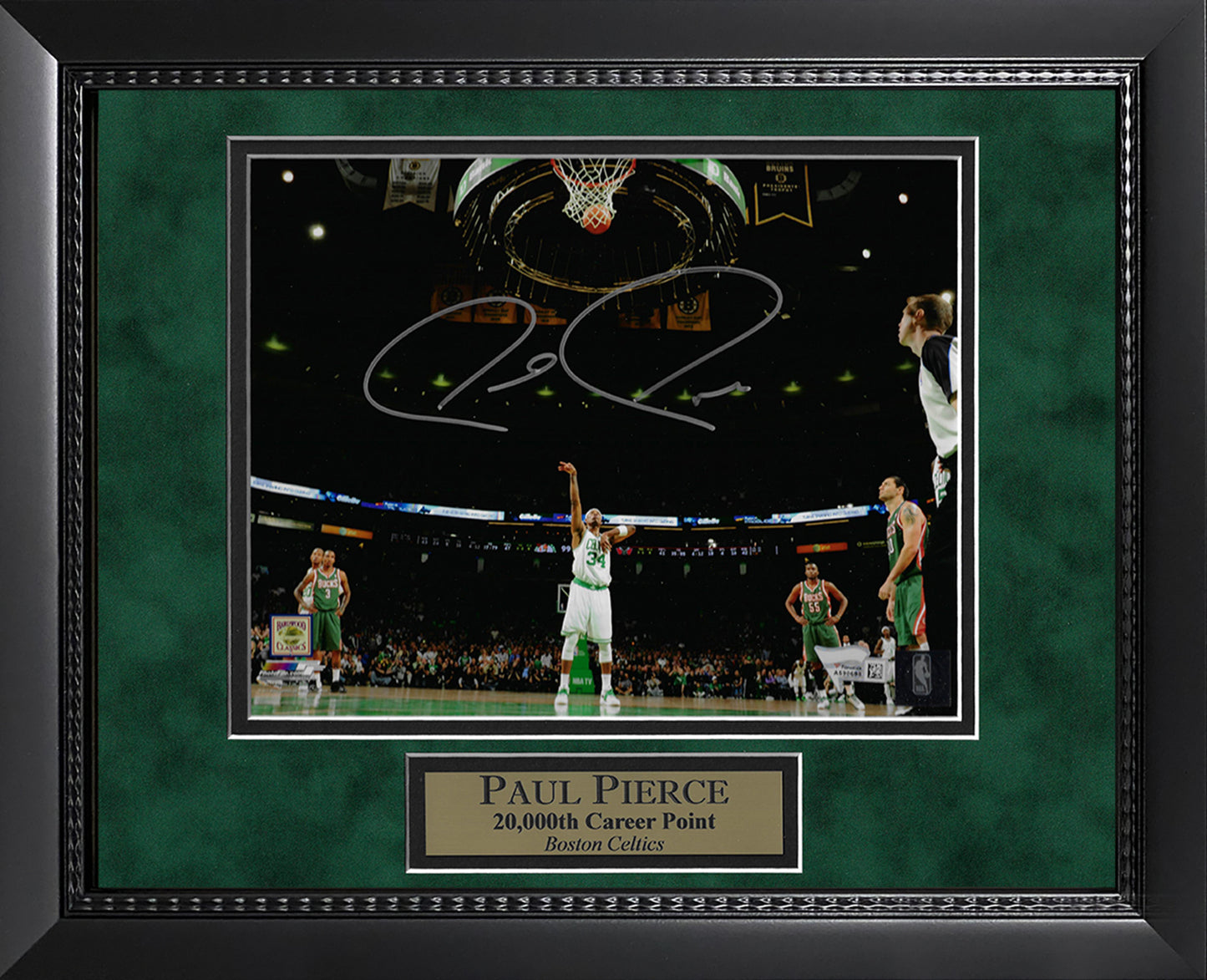 Paul Pierce Autograph Photo Shoot 2000 Point Basket View 11x14