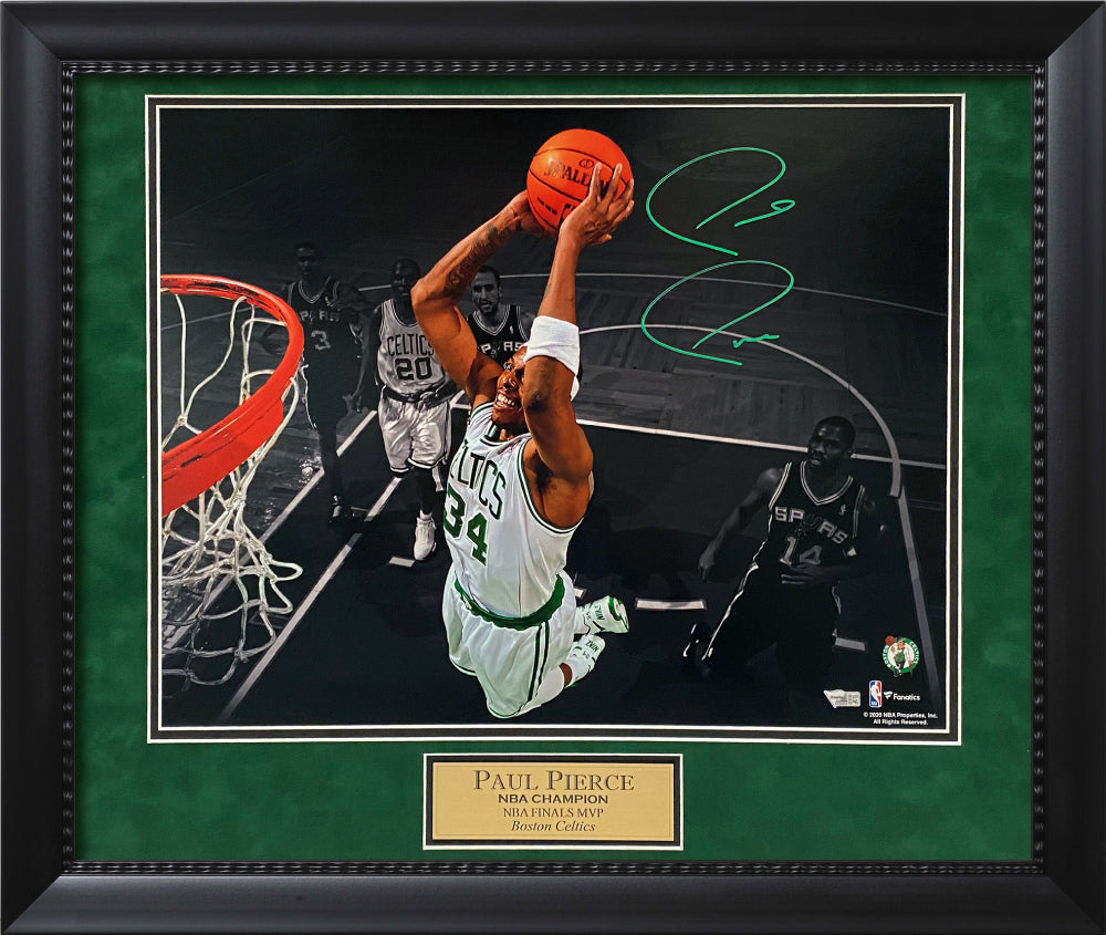 Paul Pierce Autograph Photo Dunk Spotlight 23x27 Fanatics Authentication
