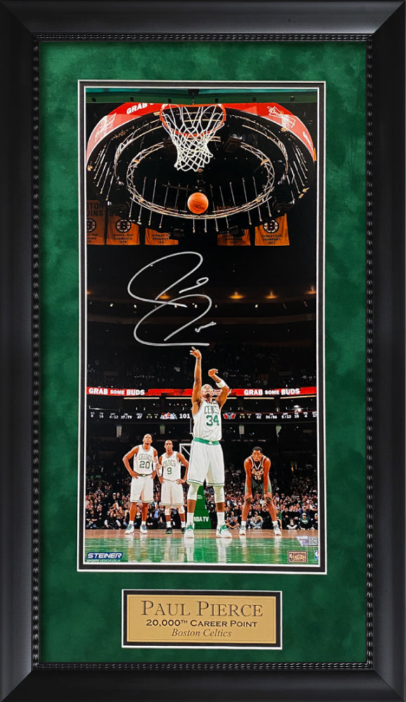 Paul Pierce Autograph Photo Shoot 20,000th Point 14x26 Fanatics Authentication