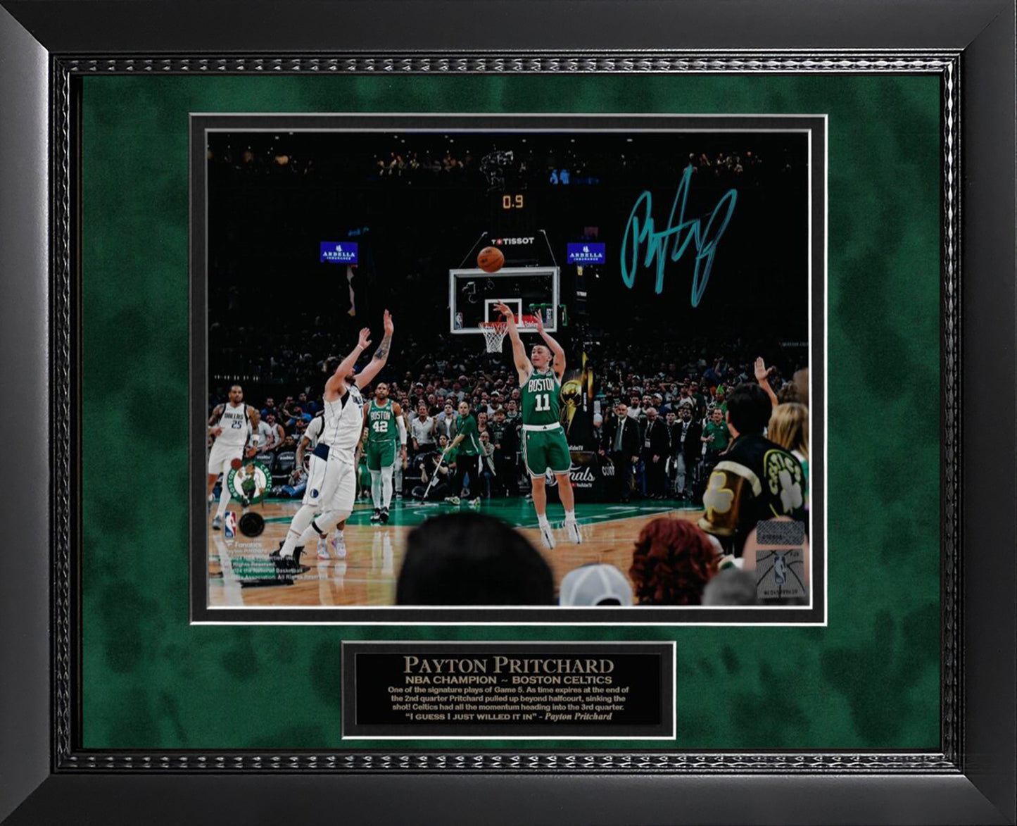 Payton Pritchard Autograph Photo 3 Pt Game 5 11x14