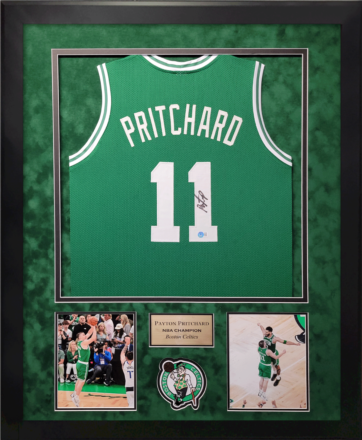 Payton Pritchard Autograph Jersey Framed 37x45