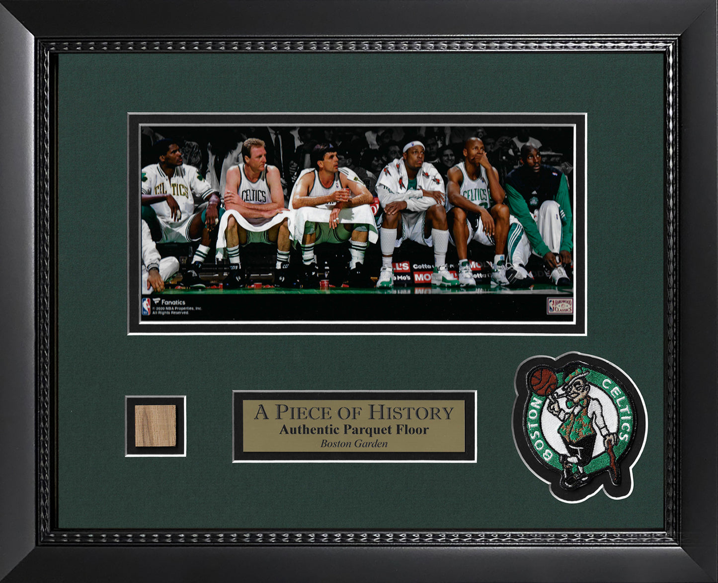 A Piece of History Boston Garden Authentic Parquet Floor - Boston Celtics - Framed 13x16
