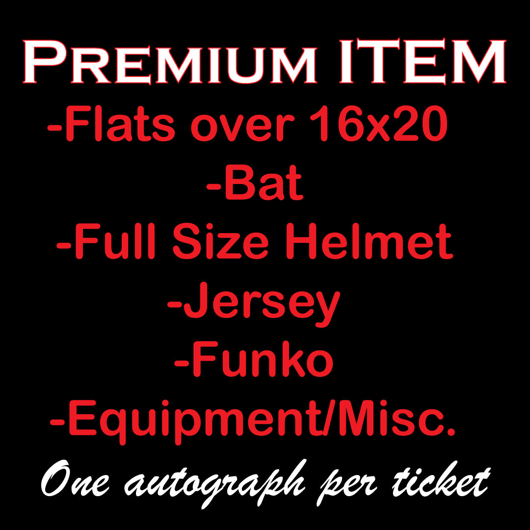 Dustin Pedroia Premium Autograph Ticket