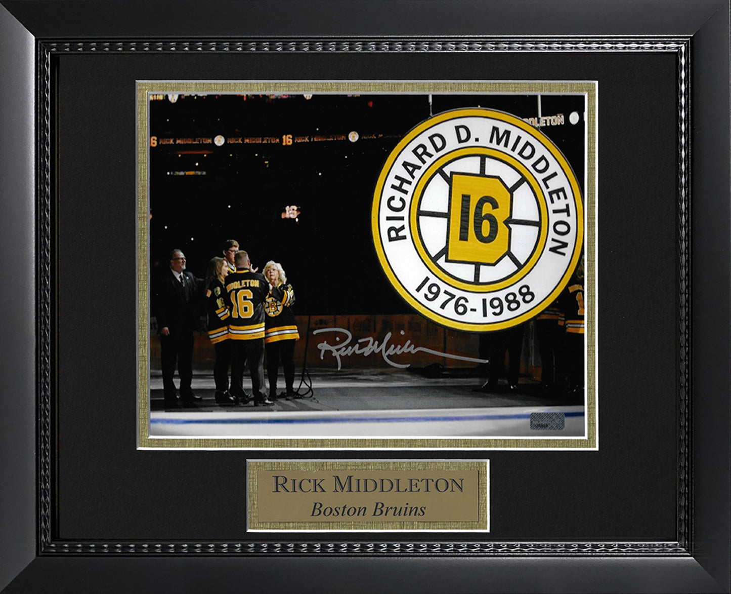 Rick Middleton Autograph Photo Retirement Night 11x14