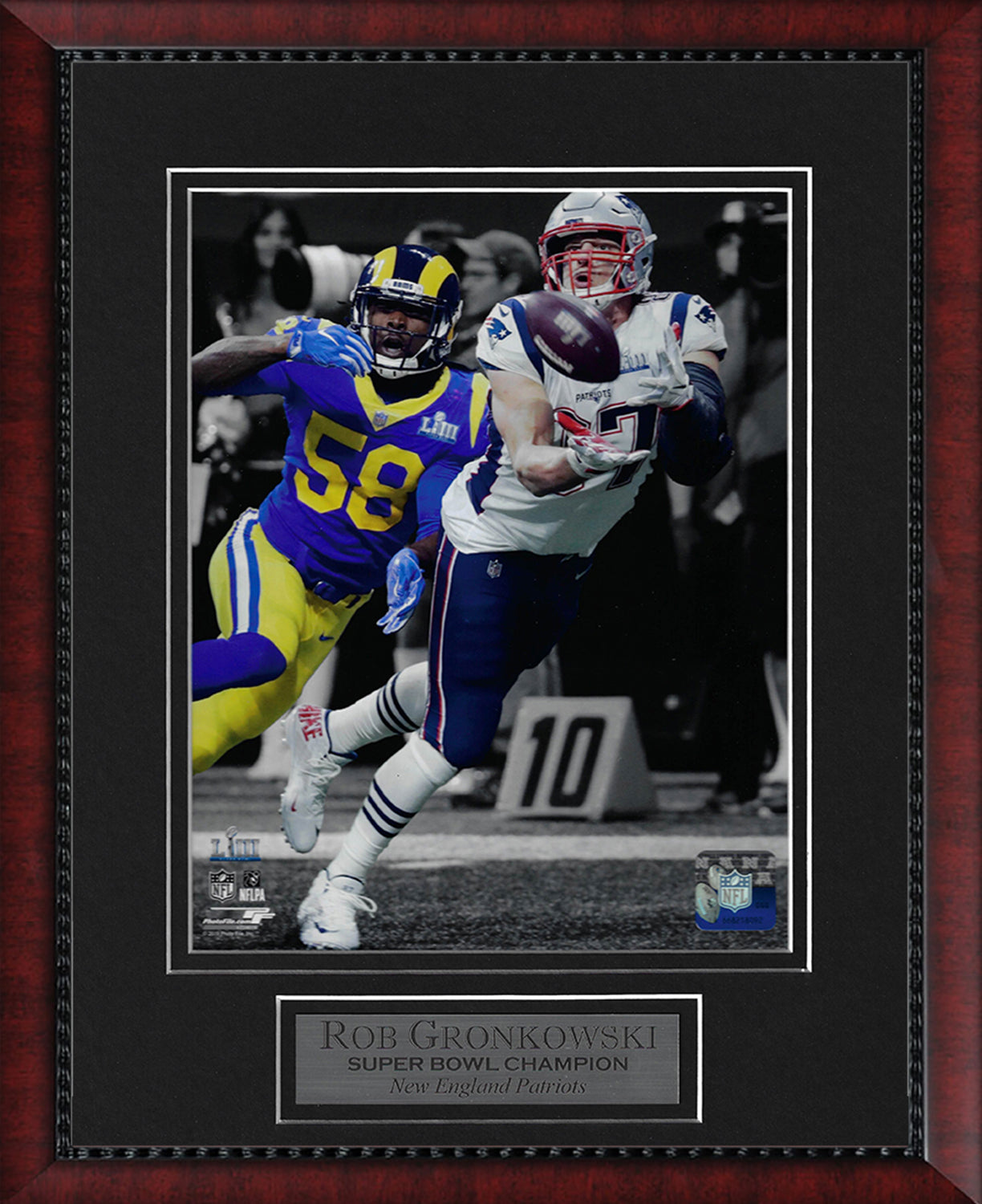 Rob Gronkowski Photo Super Bowl LIII Catch Spotlight 11x14