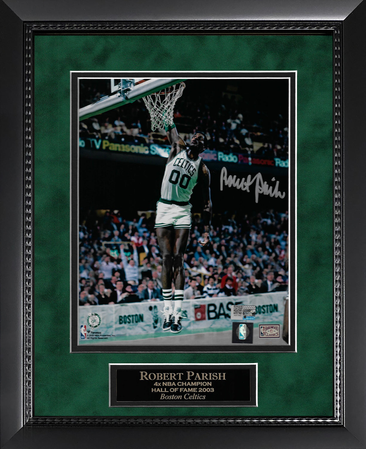 Robert Parish Autograph Photo Dunk 11x14