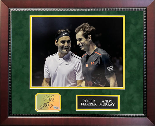 Roger Federer Andy Murray Double Autograph Collage 16x20