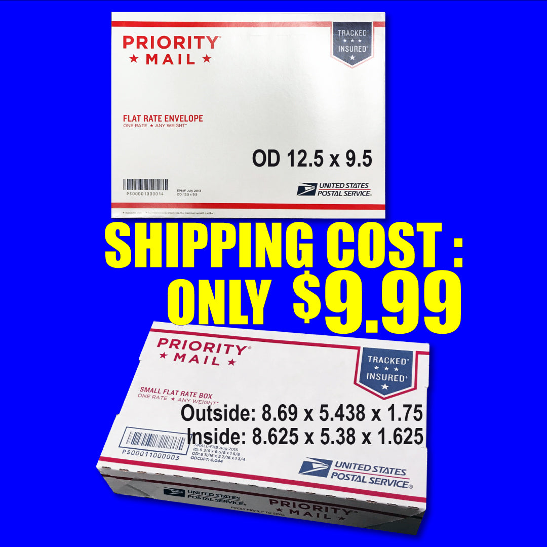 1-Shipping Priority Mail $9.99