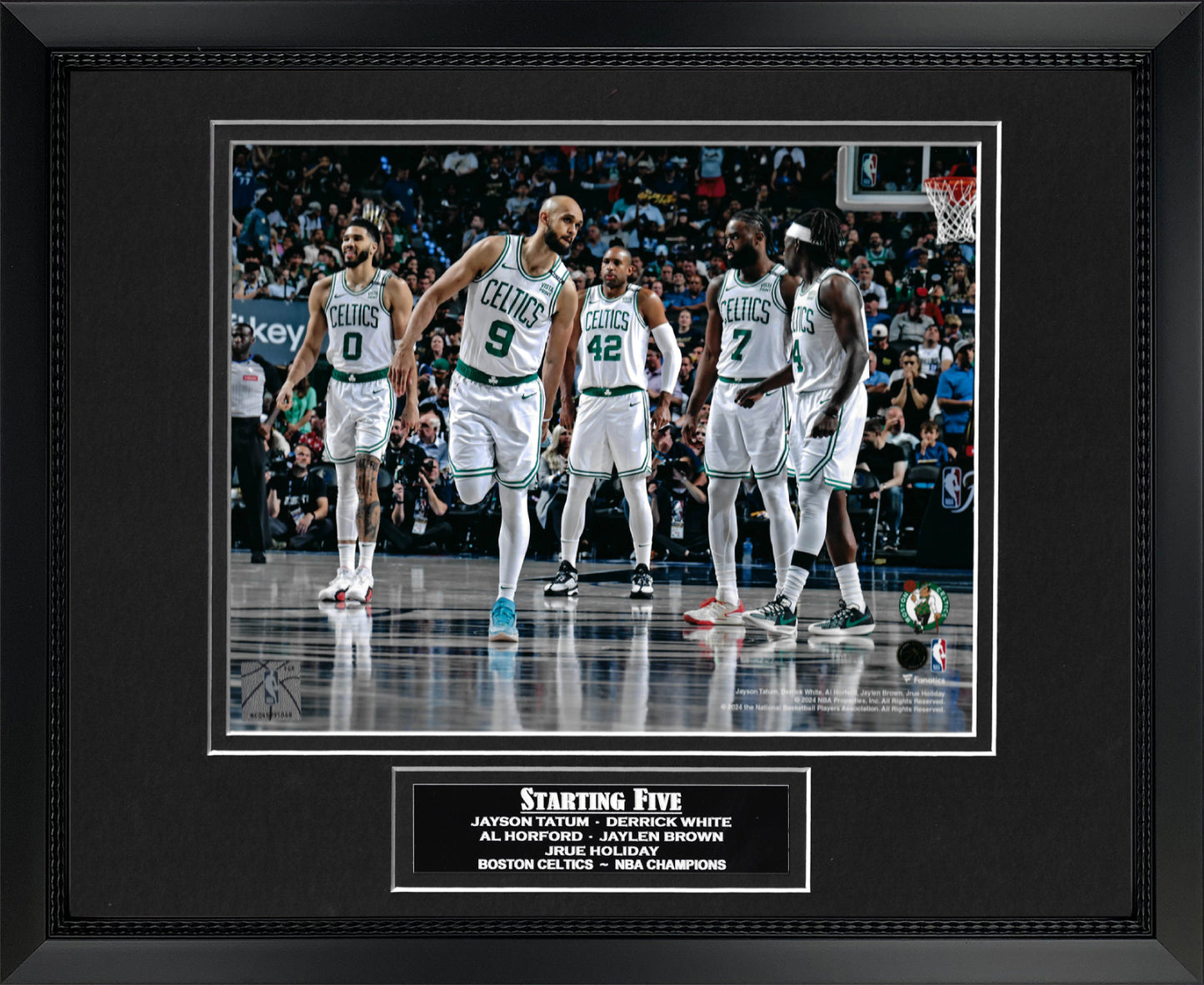 NBA Finals '24 Starting Five Photo 11x14