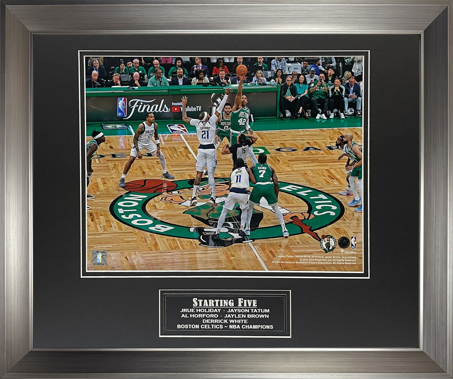 NBA Finals '24 Game 5 Tip-off Photo 16x20