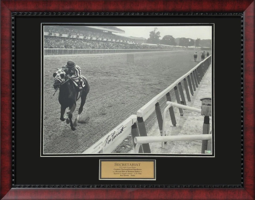 Ron Turcotte Autograph Photo Secretariat 11x14