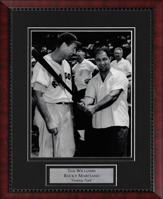 Ted Williams Rocky Marciano Photo Fenway Park 11x14