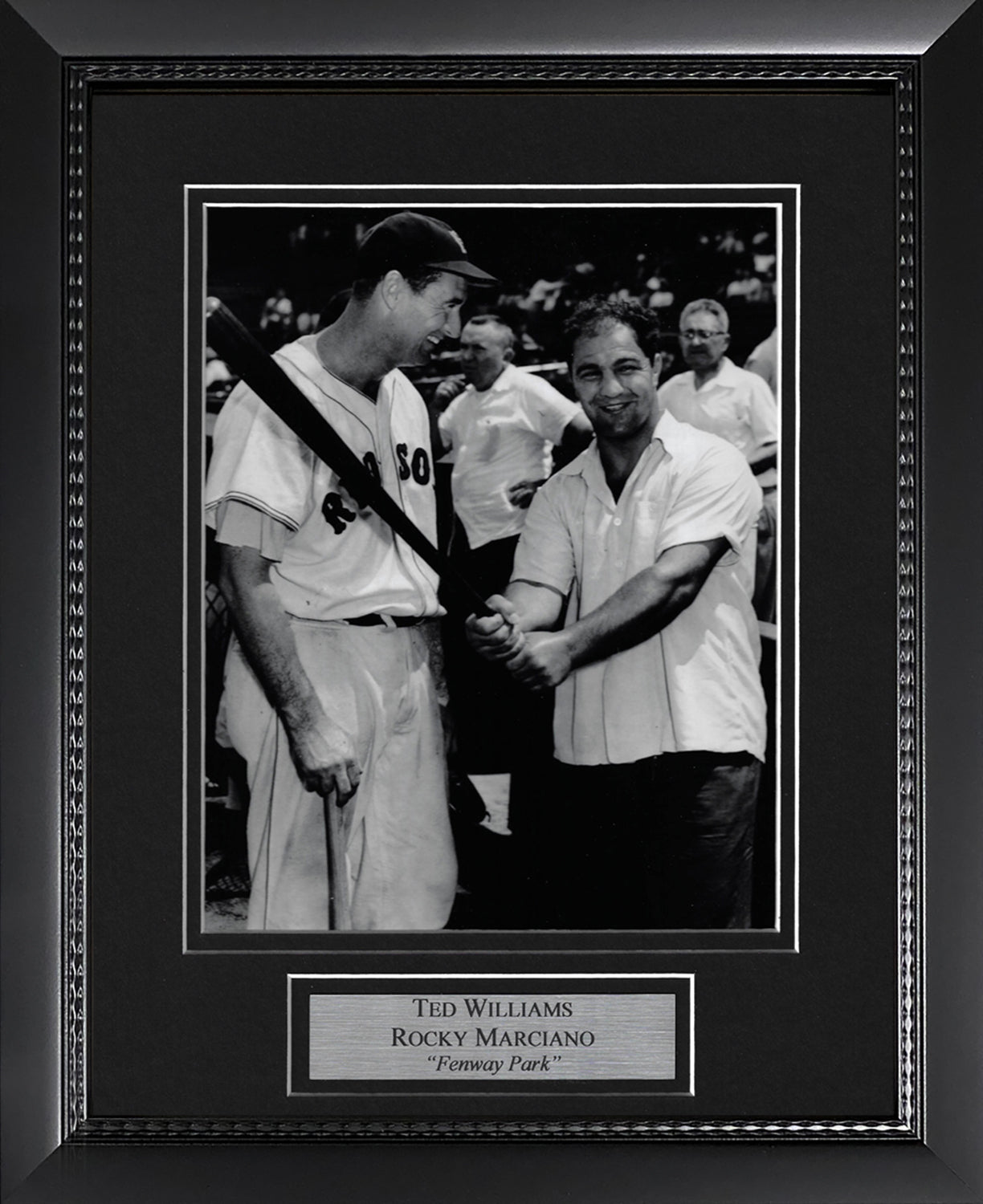 Ted Williams Rocky Marciano Photo Fenway Park 11x14