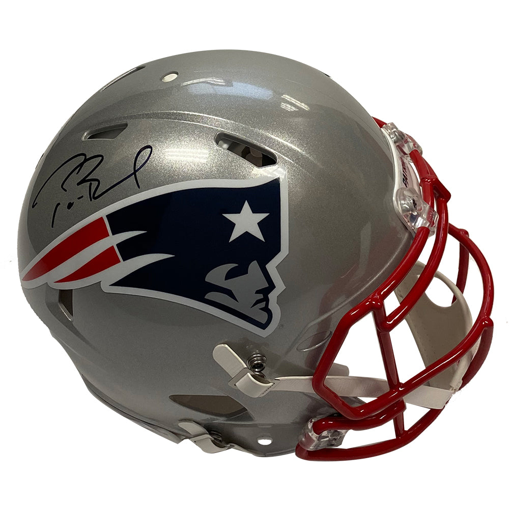 Tom Brady Autograph Helmet Authentic Speed