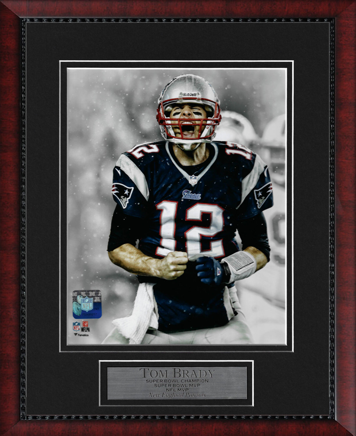 Tom Brady Photo Scream Snow 11x14