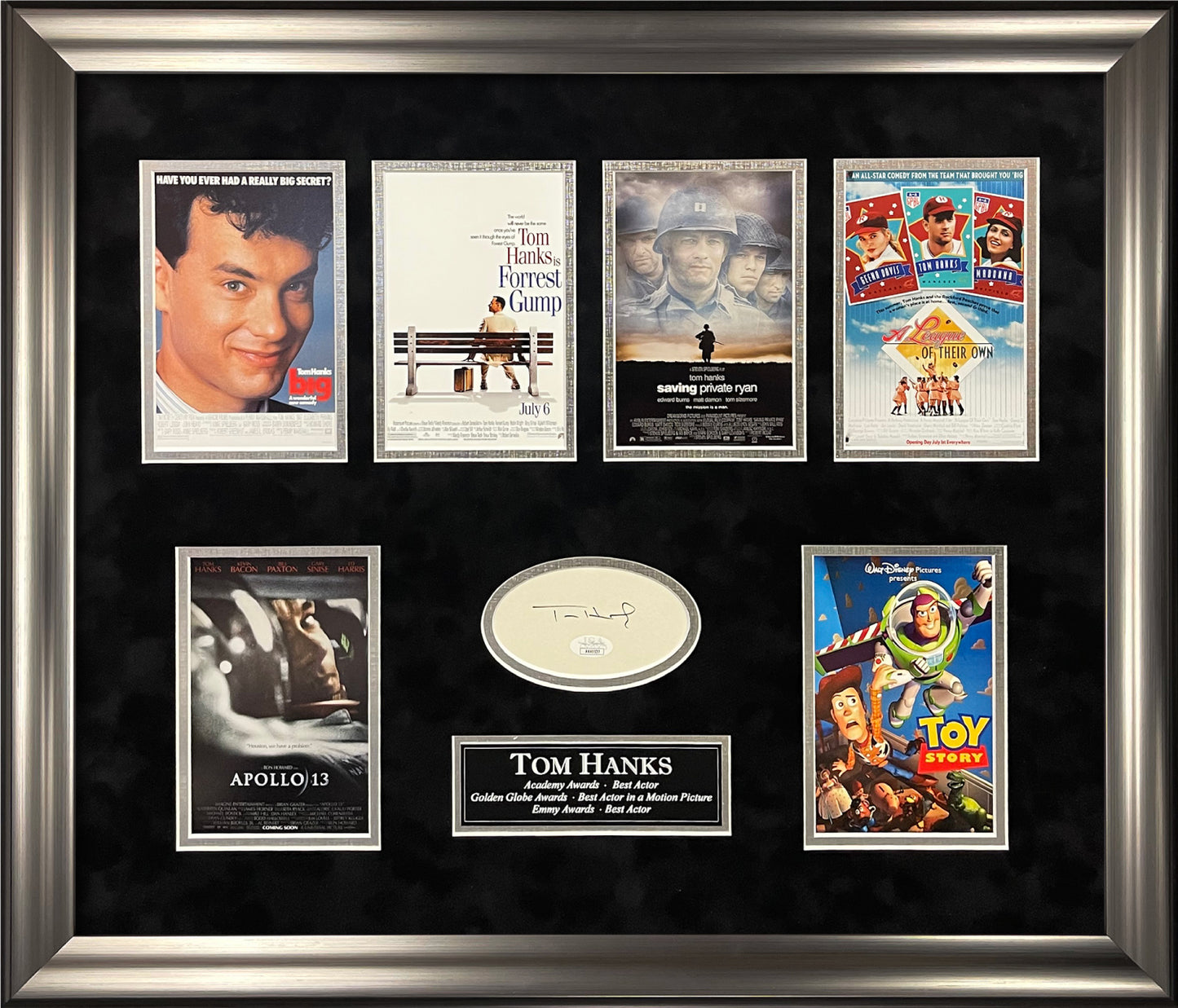 Tom Hanks Autograph Cut Signature Poster Collage 23x27 JSA Authentication