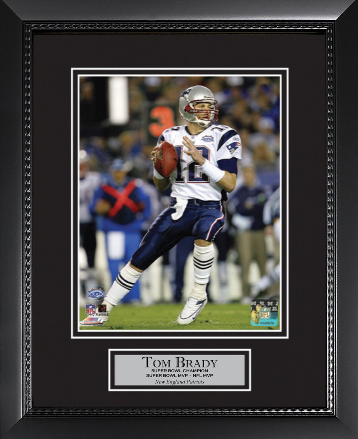 Tom Brady Photo Super Bowl XXXIX Dropback 11x14
