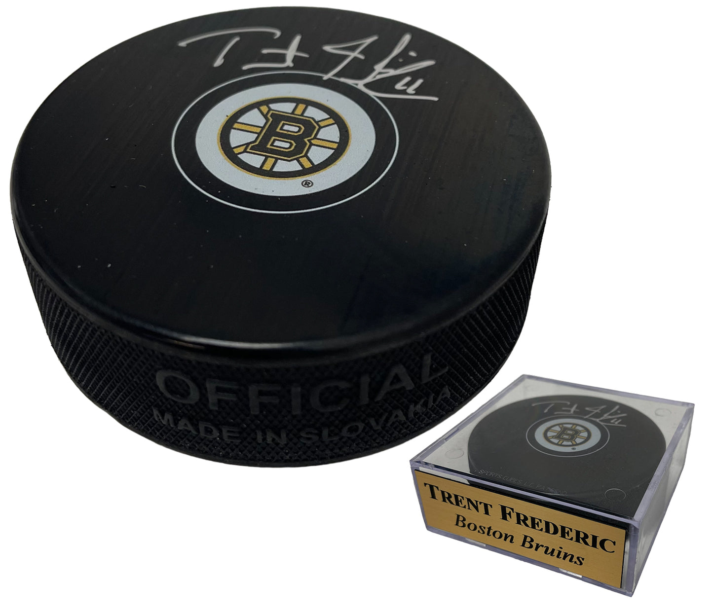 Trent Frederic Autograph Puck