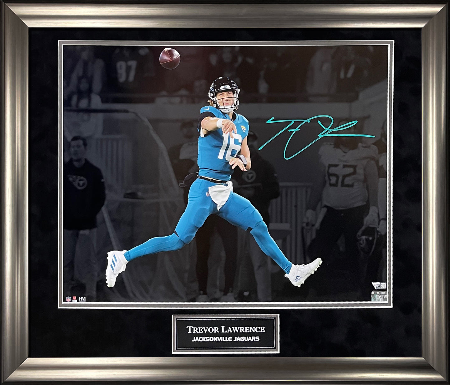 Trevor Lawrence Autograph Photo Spotlight 23x27 Fanatics Authentication