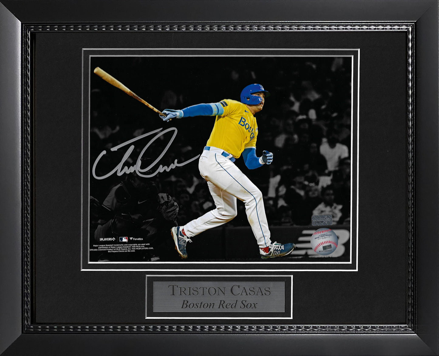 Triston Casas Autograph Photo City Connect Spotlight 11x14