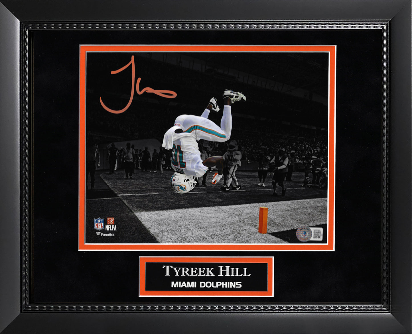 Tyreek Hill Autograph Photo Flip Spotlight 11x14