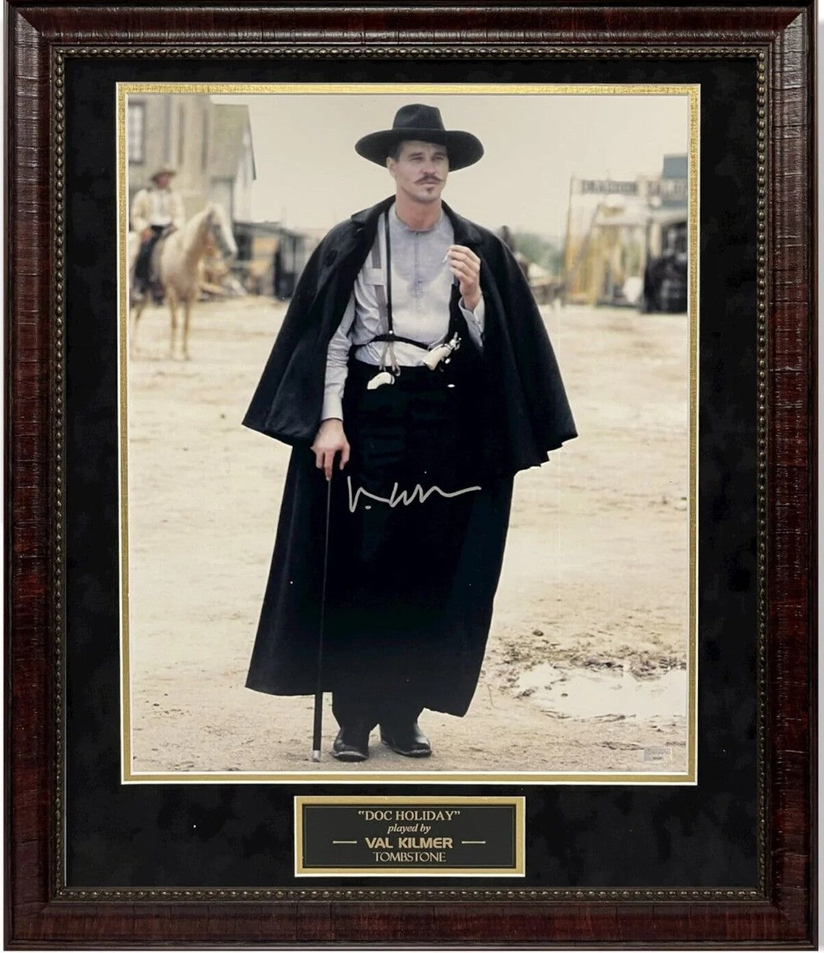 Val Kilmer Autograph Photo Doc Holliday Tombstone 23x27
