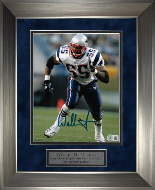 Willie McGinest Autograph Photo Rush 11x14