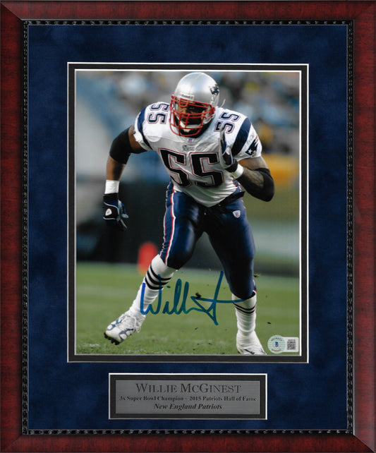 Willie McGinest Autograph Photo Rush 11x14