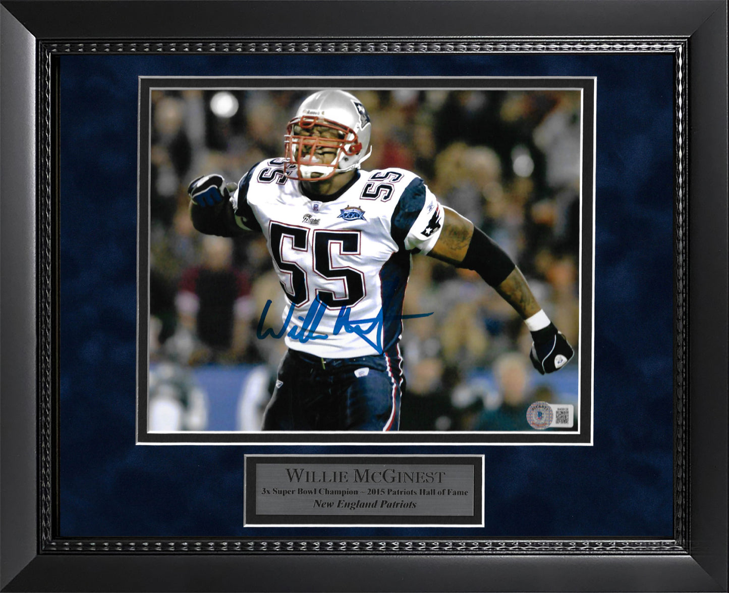 Willie McGinest Autograph Photo Celebrate 11x14