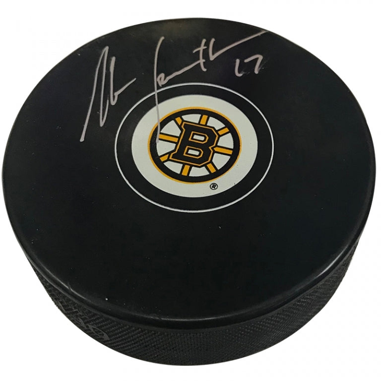 Stan Jonathan Autograph Puck Bruins Spoke B