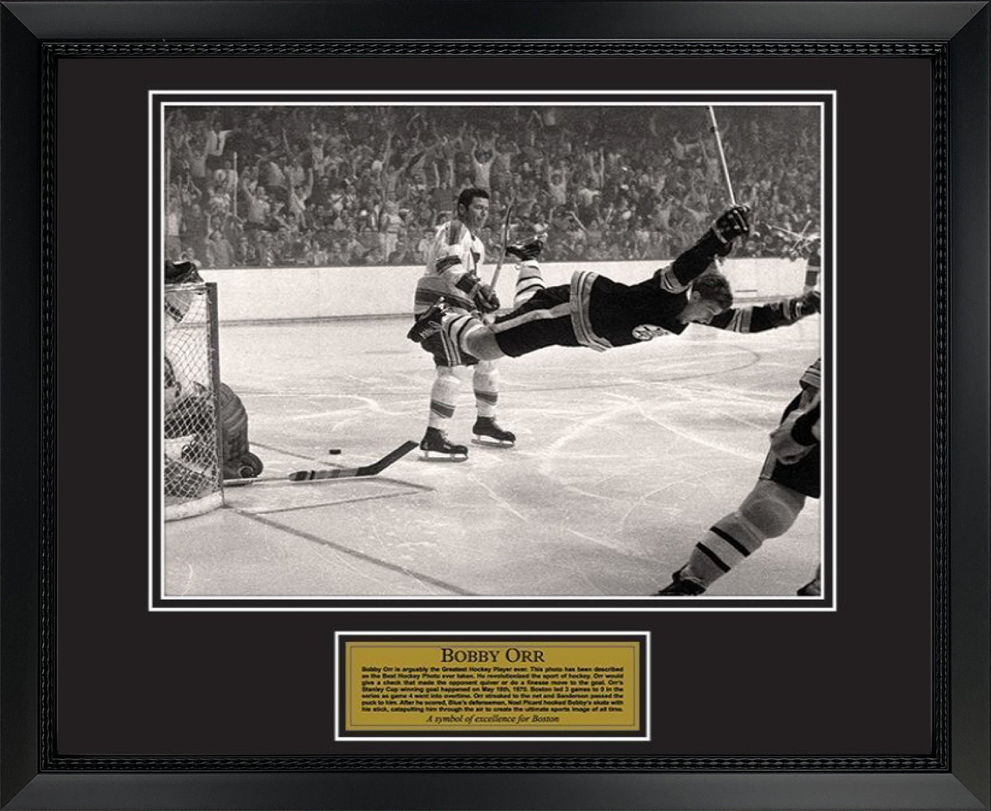 Bobby Orr Photo Stanley Cup 1970 Flying Goal 16x20
