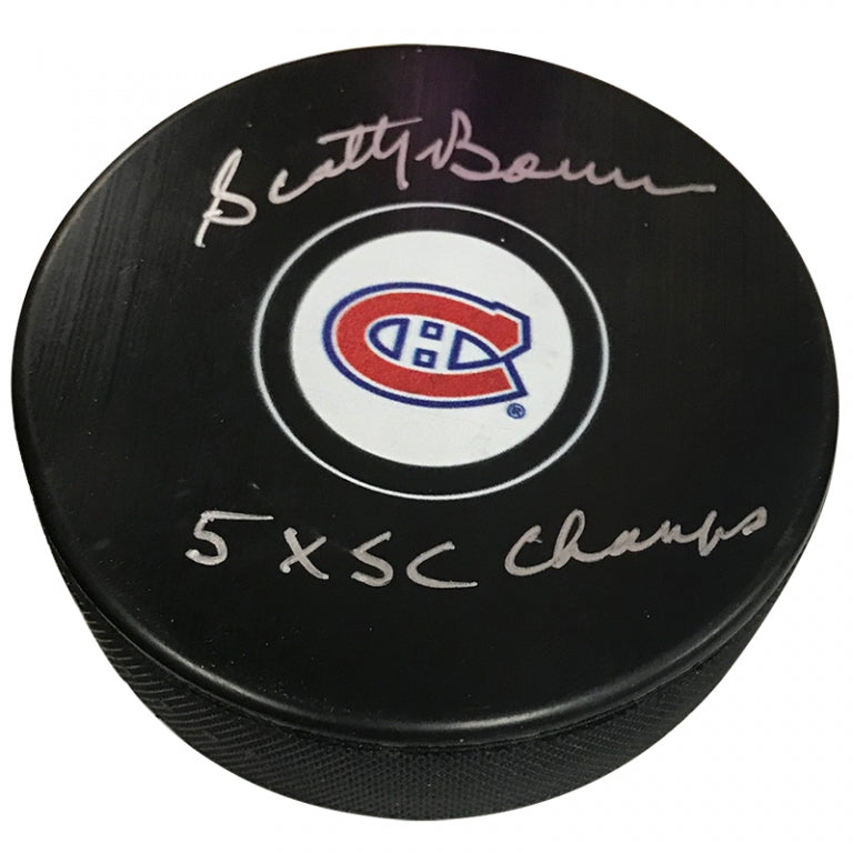 Scotty Bowman Autograph Puck Montreal
