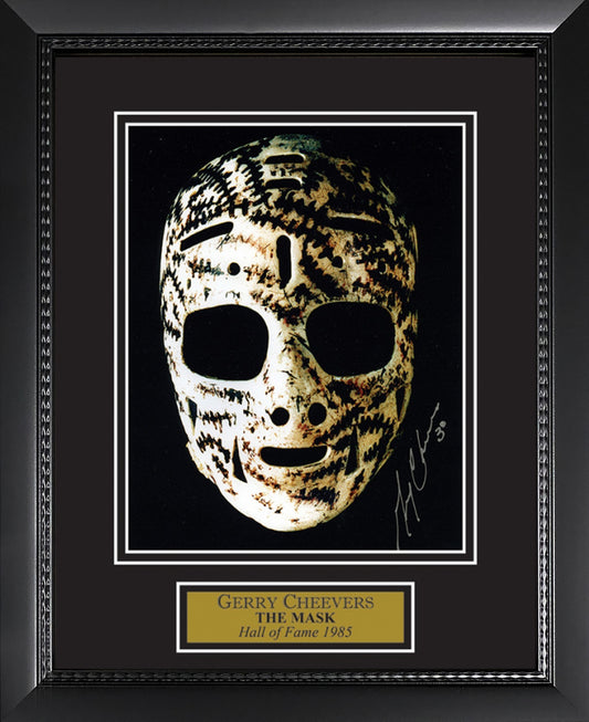 Gerry Cheevers Autograph Photo The Mask 11x14