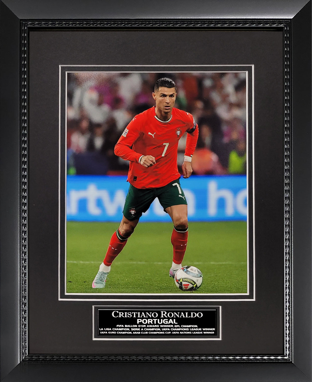 Cristiano Ronaldo Photograph - Portugal National Team - Framed 13x16