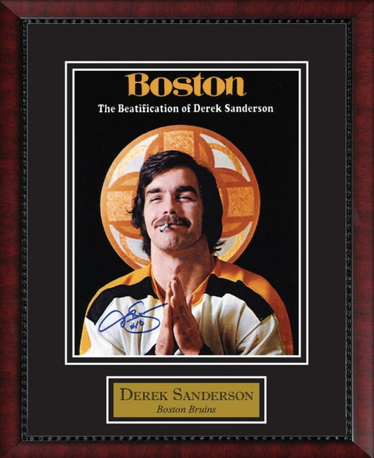 Derek Sanderson Autograph Photo Beautification 11x14