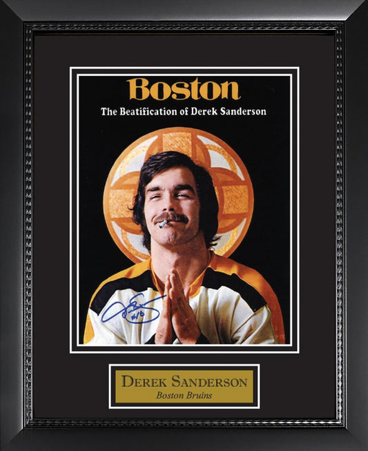 Derek Sanderson Autograph Photo Beautification 11x14