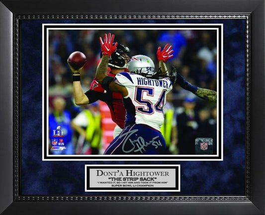 Dont'a Hightower Autograph Photo Super Bowl LI Strip Sack 11x14