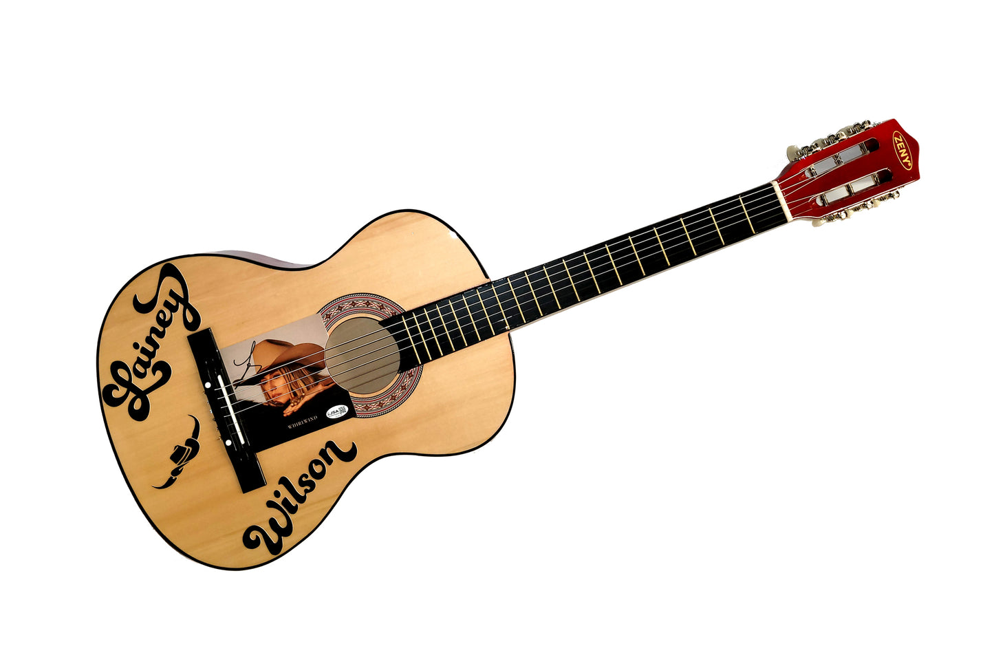 Lainey Wilson Autograph CD Album Cover - Acoustic Guitar Art Piece - JSA Authentication