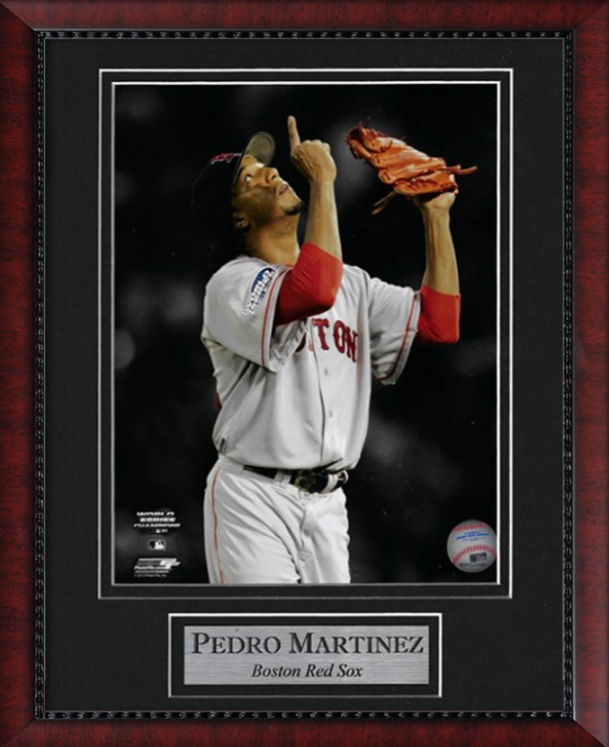 Pedro Martinez Photo World Series 2004 Point Up 11x14