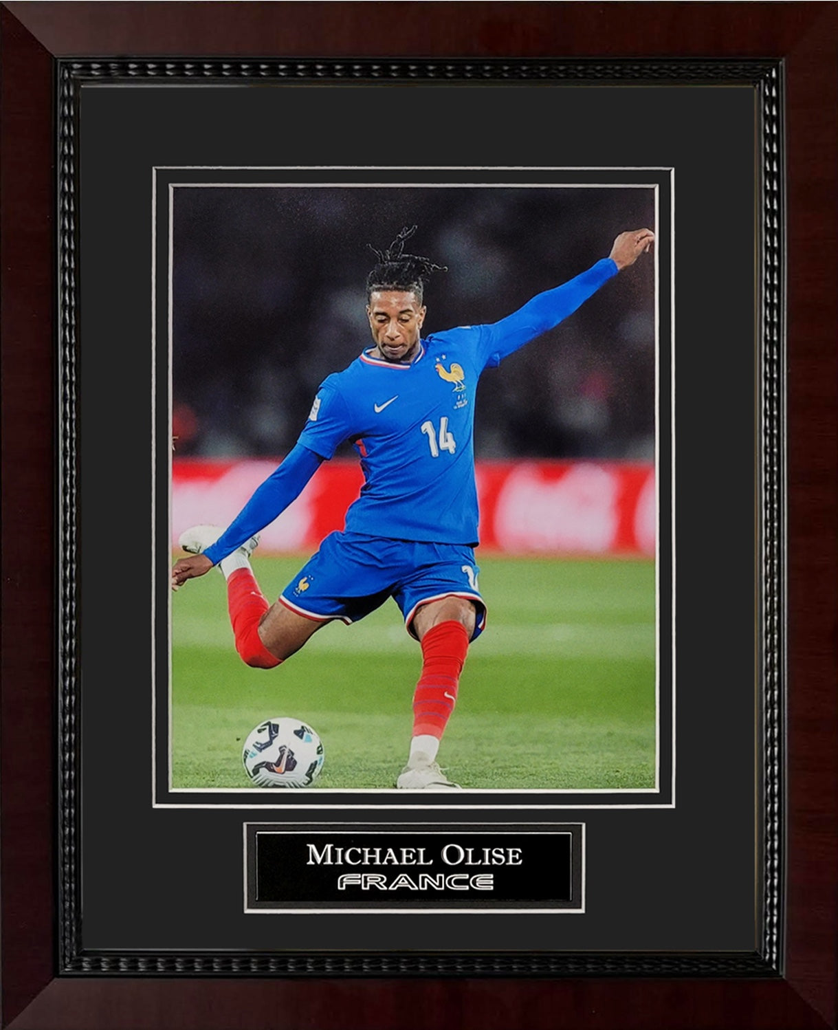 Michael Olise Photograph - France National Team - Framed 13x16