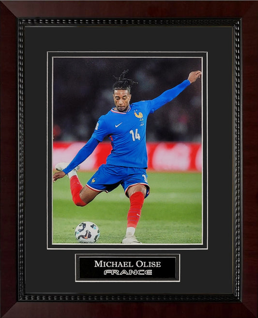 Michael Olise Photograph - France National Team - Framed 13x16
