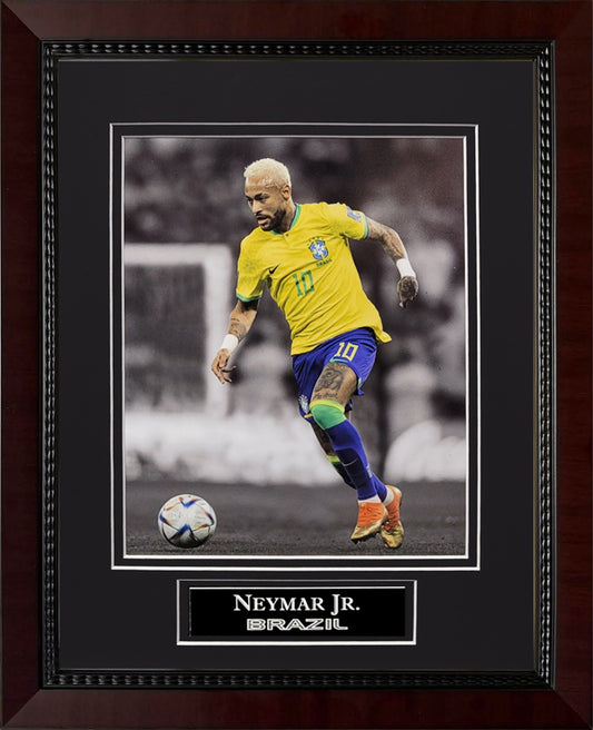 Neymar Jr. Photograph - Brazil National Team - Framed 13x16
