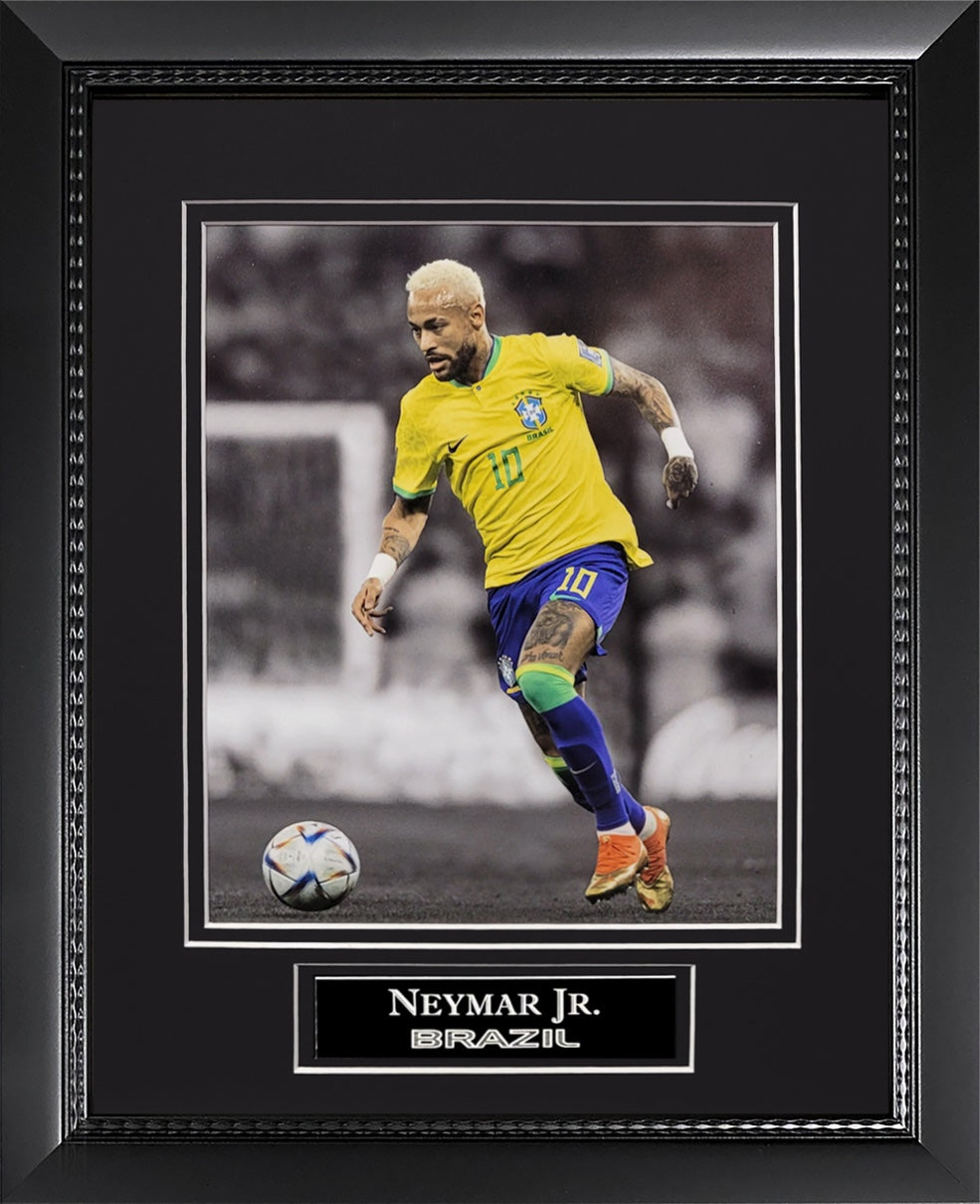 Neymar Jr. Photograph - Brazil National Team - Framed 13x16
