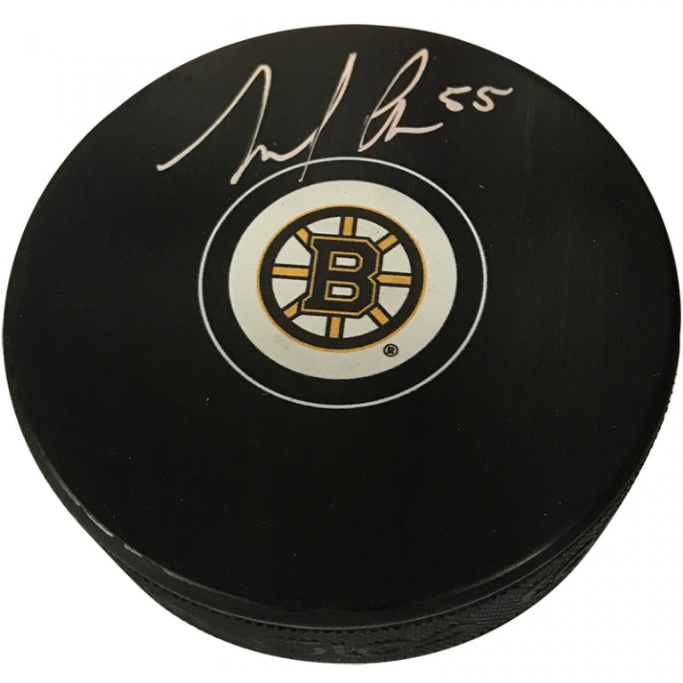 Noel Acciari Autograph Puck Bruins Spoke B