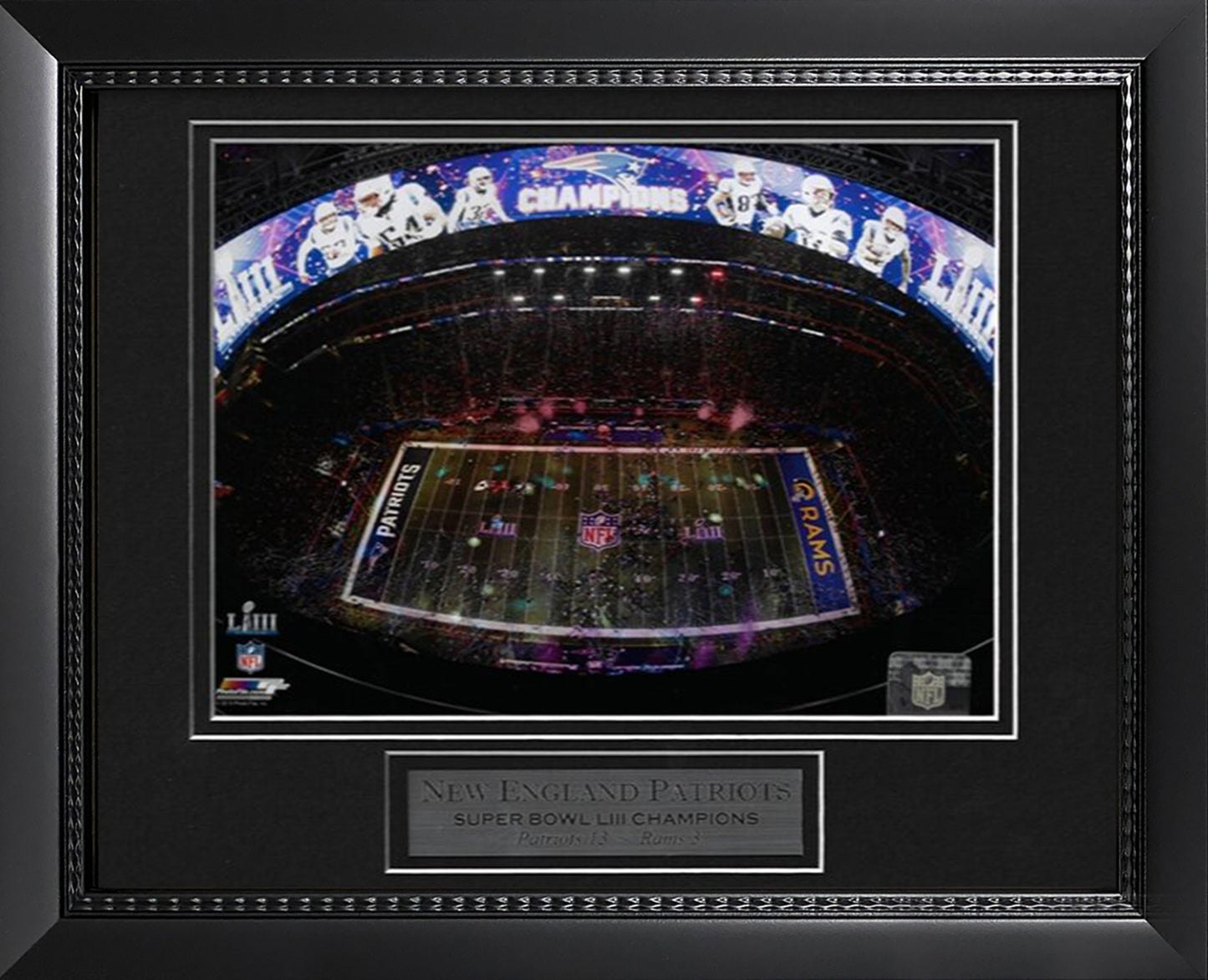 New England Patriots Photo Super Bowl LIII Confetti 11x14