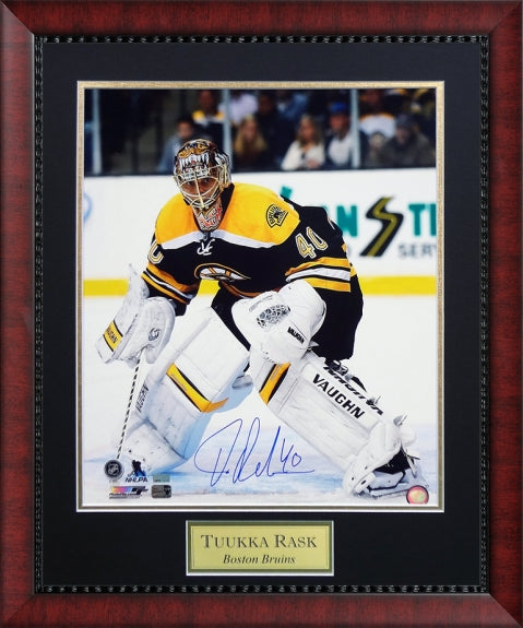 Tuukka Rask Autograph Photo Ready Framed 23x27 New England Picture Authentication